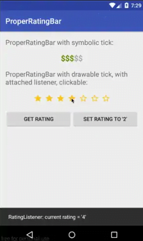 ProperRatingBar